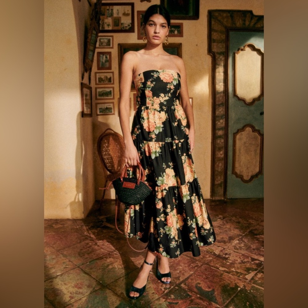 Sezane Tamia Dress in Pila Print